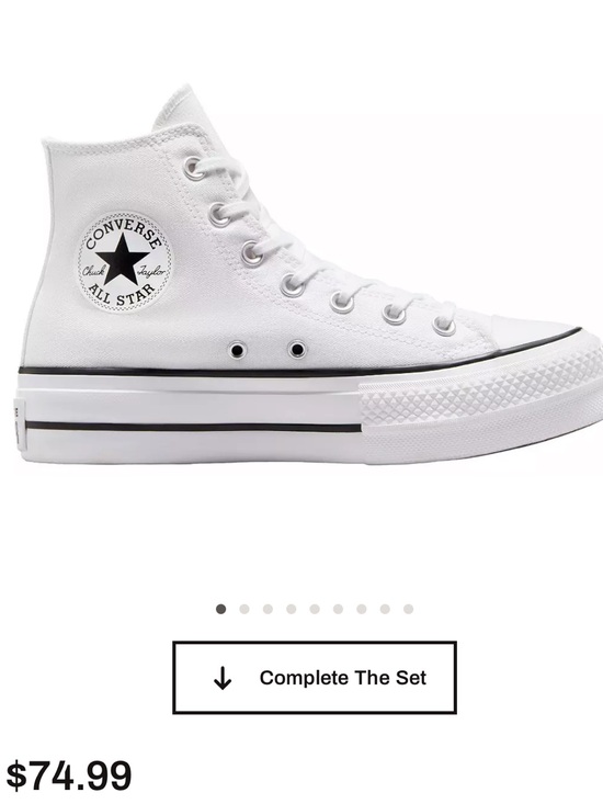 Converse Shoes - Converse White Platform Chuck Taylor High Top Sneakers